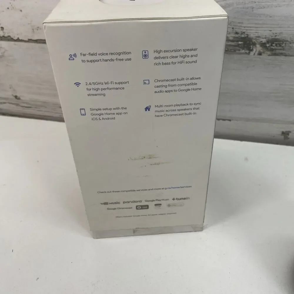 Google Home Smart Assistant Speaker - White -‎ GA3A00417A14